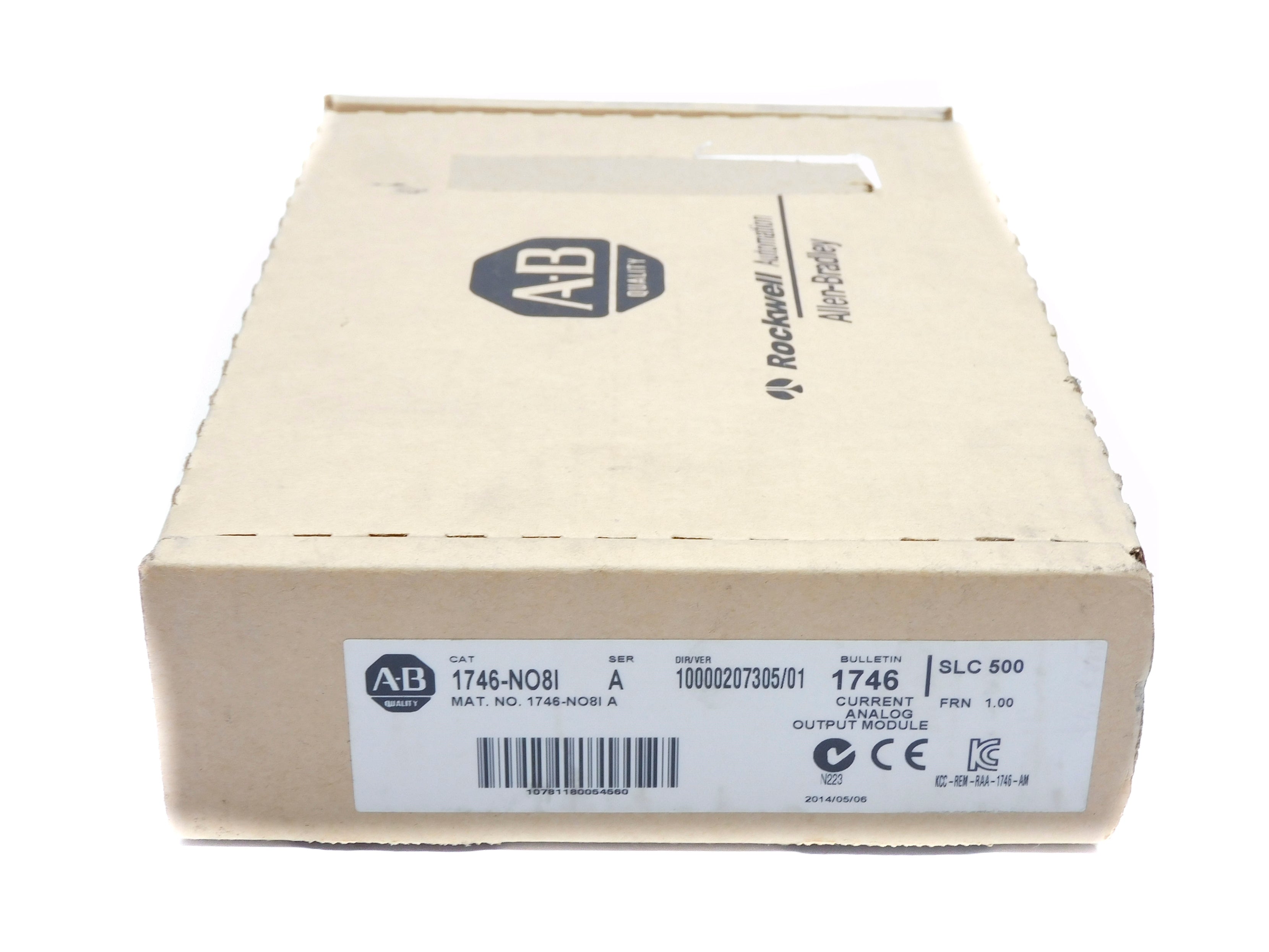 ALLEN BRADLEY 1746-NO8I SER. A F/W 1.00 DATE: 2014 NSFS