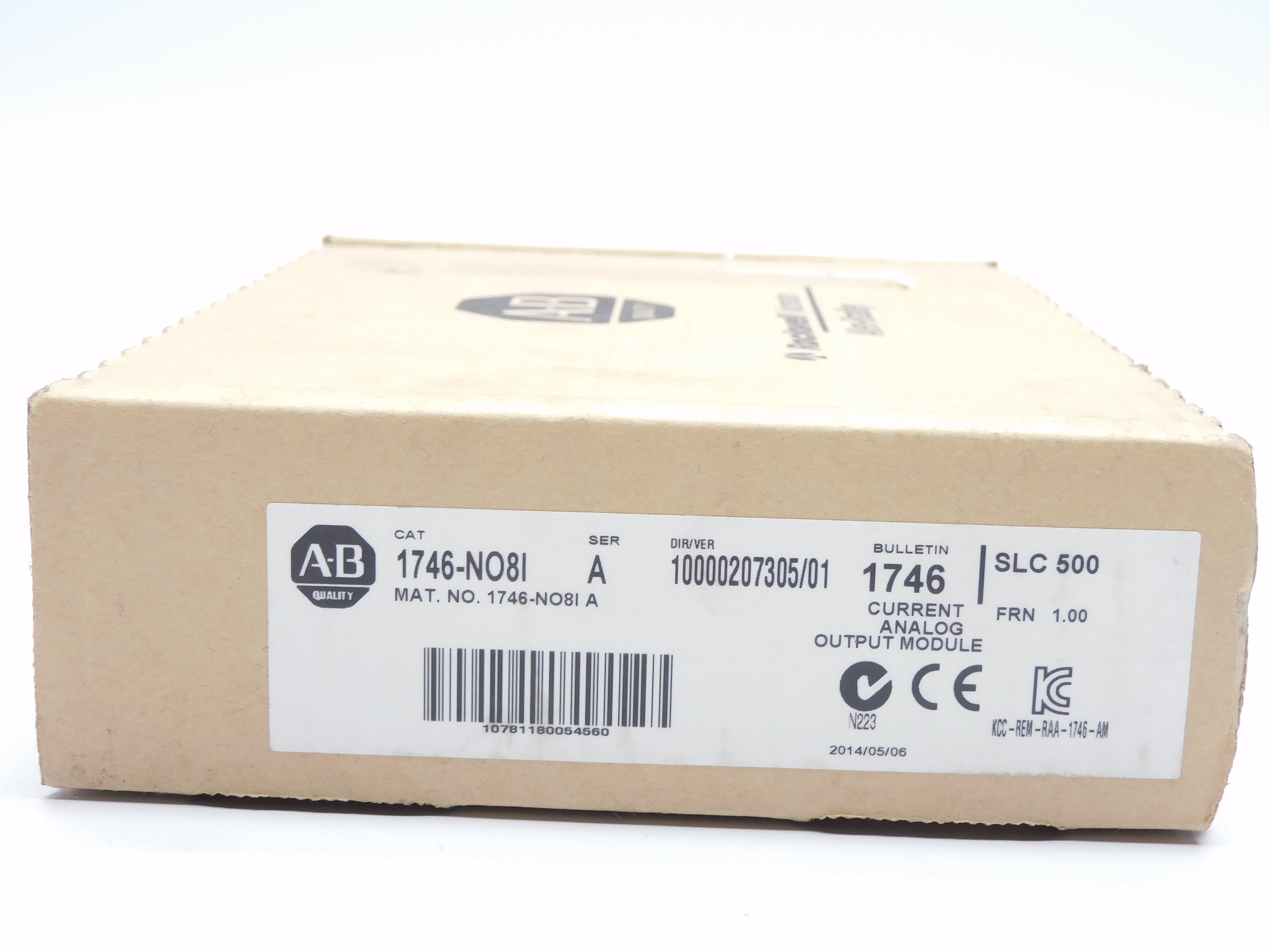 ALLEN BRADLEY 1746-NO8I SER. A F/W 1.00 DATE: 2014 NSFS