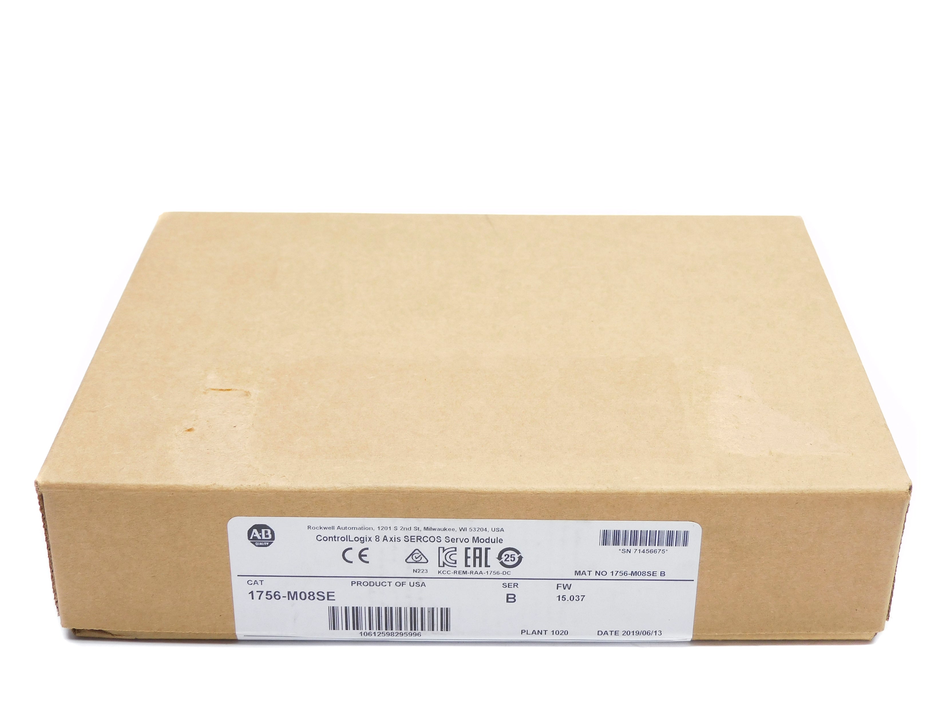 ALLEN BRADLEY 1756-M08SE SER. B F/W 15.037 DATE: 2019 NSFS