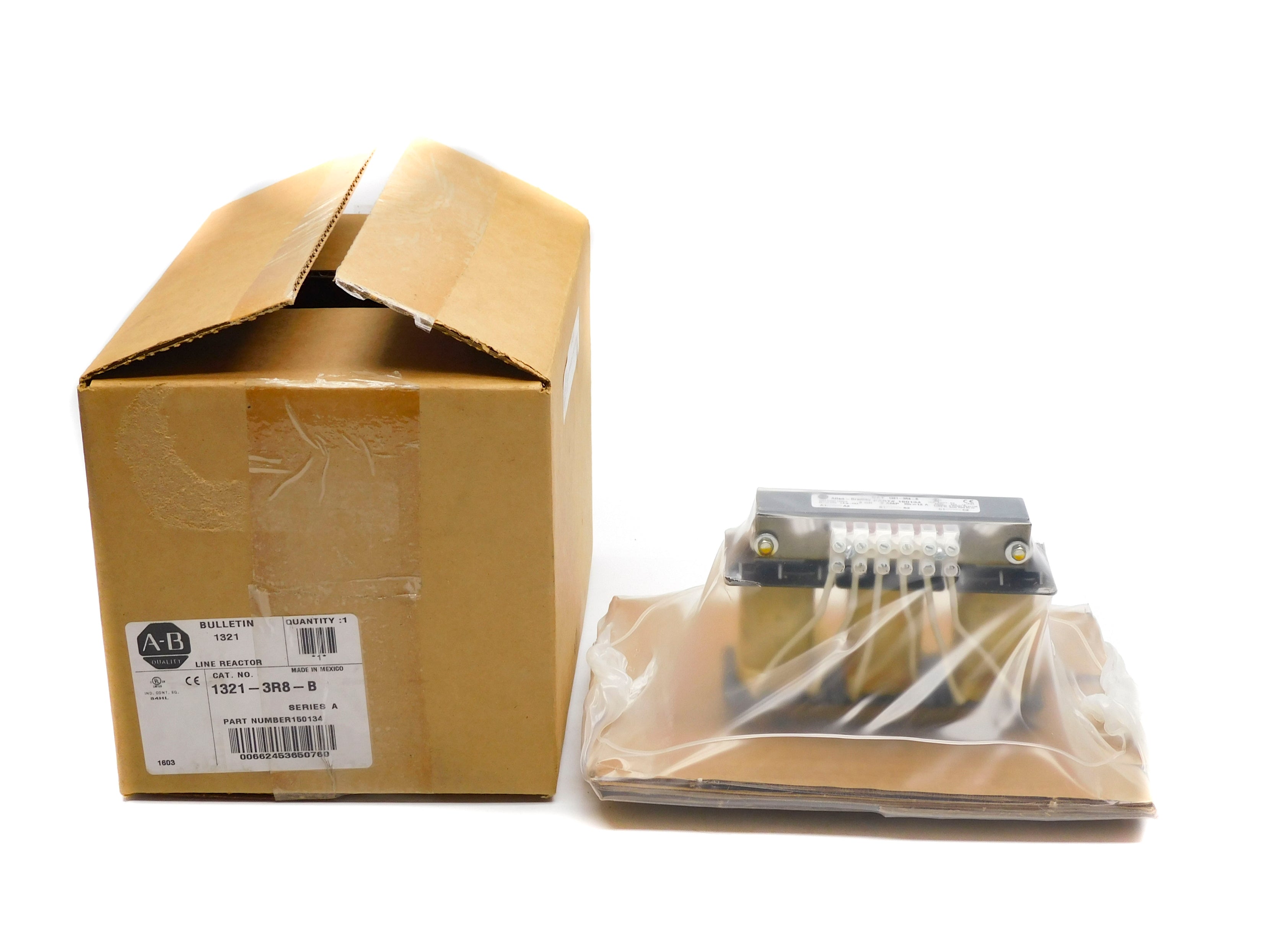 ALLEN BRADLEY 1321-3R8-B SER. A 600V 8A (BR/WH) NSMP