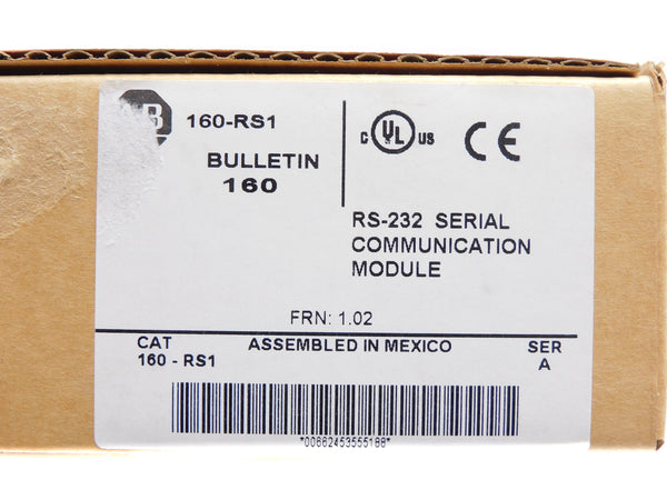 ALLEN BRADLEY 160-RS1 SER. A F/W 1.02 (BR/WH) NSMP