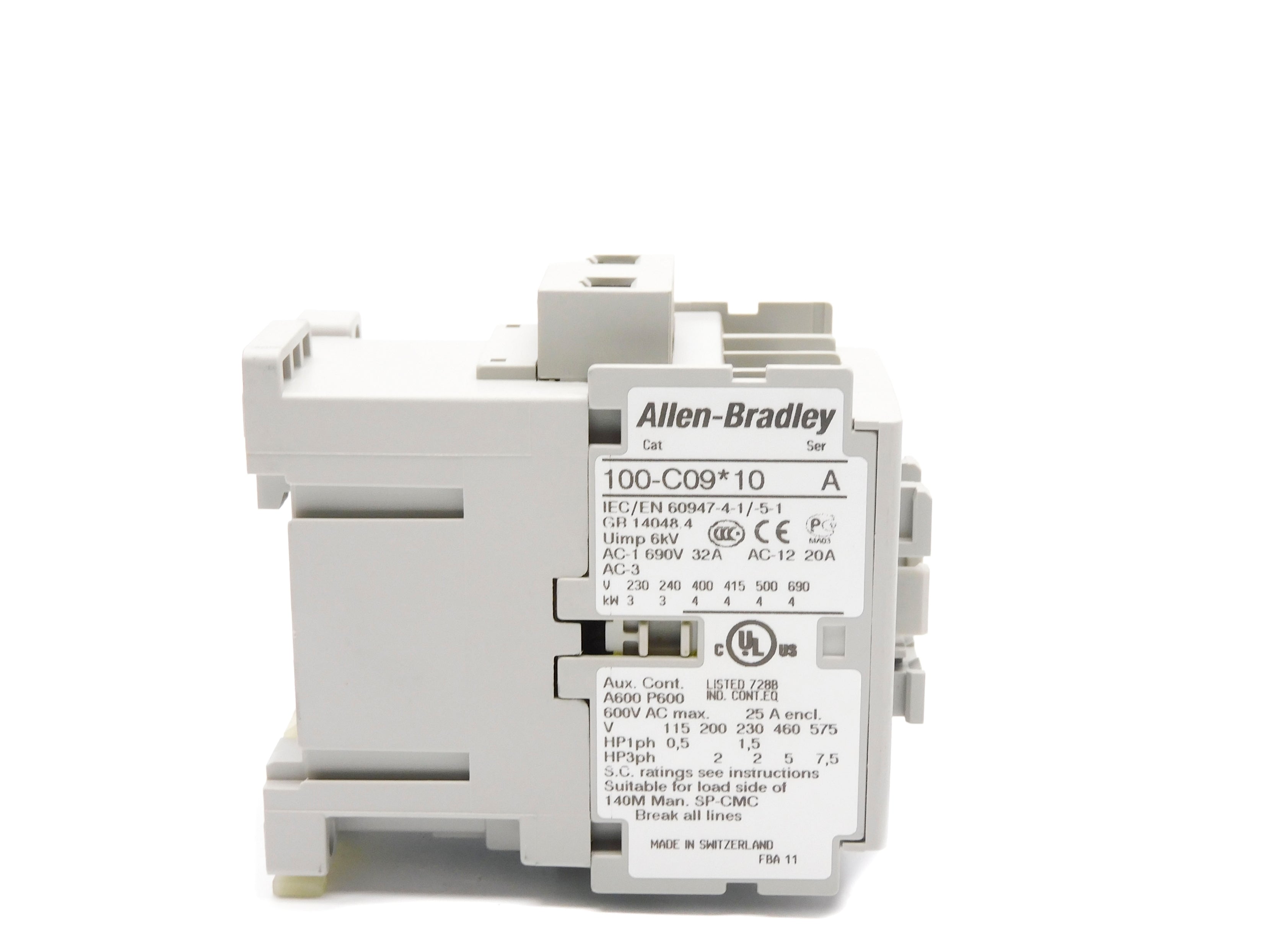 ALLEN BRADLEY 100-C09B10 SER. A 440/480V 32A (BR/WH) NSMP