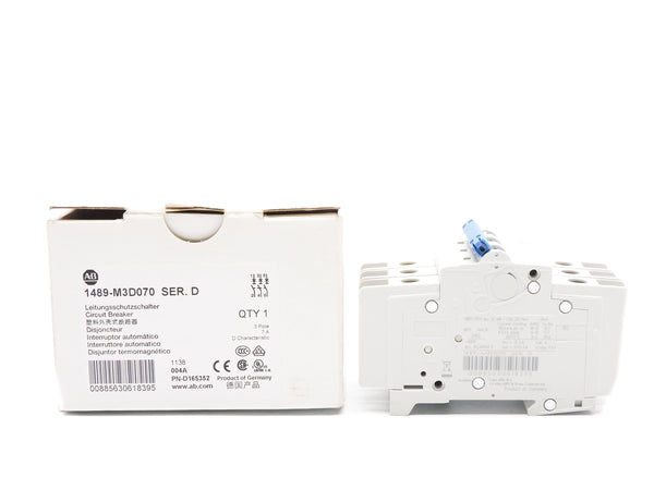 ALLEN BRADLEY 1489-M3D070 SER. D 7A 480/277V (WH) NSMP