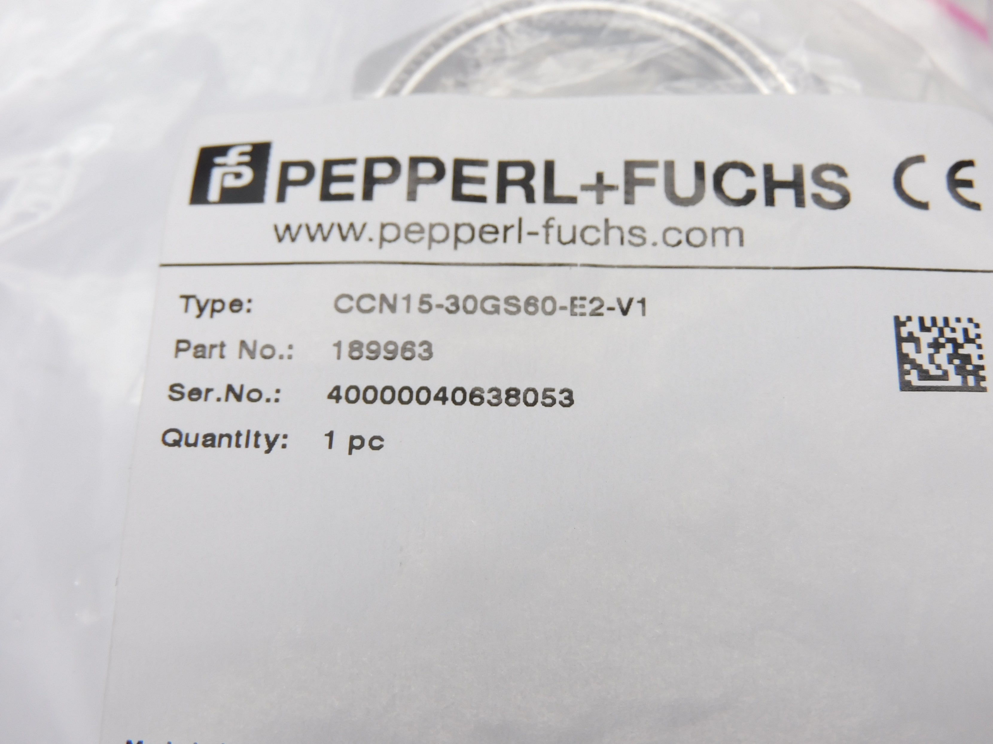 PEPPERL+FUCHS CCN15-30GS60-E2-V1 189963 10-60VDC NSMP