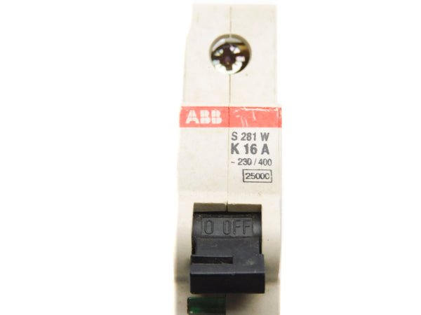 ABB S281W-K16A 16A 230/400V UNMP