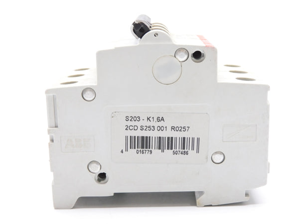 ABB 2CDS253001R0257 S203-K1,6A 1.6A 400V (AS PICTURED) UNMP