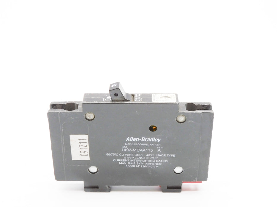 ALLEN BRADLEY 1492-MCAA115 SER. A 15A 120/240V UNMP