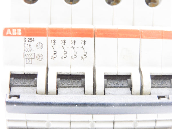 ABB S254-C16 16A 400V (AS PICTURED) UNMP