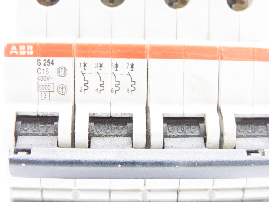 ABB S254-C16 16A 400V (AS PICTURED) UNMP