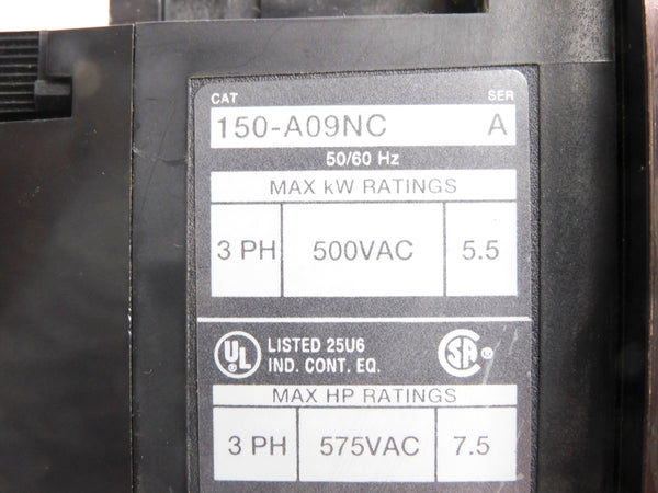 ALLEN BRADLEY 150-A09NC SER. A UNMP