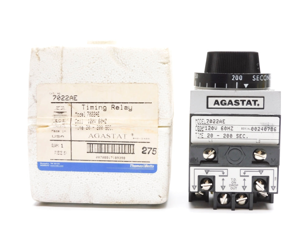 AGASTAT 7022AE 120V 20-200SEC. NSMP