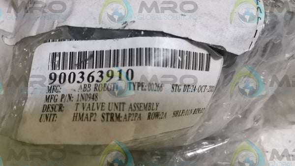 ABB 1N0948 T VALVE UNIT ASSEMBLY  NSNP