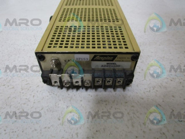 ACOPIAN A24TN100 POWER SUPPLY  UNMP