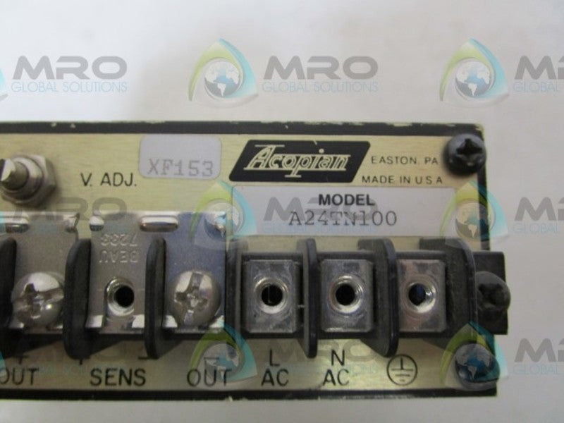 ACOPIAN A24TN100 POWER SUPPLY  UNMP