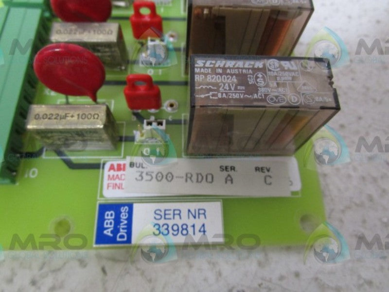 ABB STROMBERG 3500-RD0 REALY OUTPUT BOARD  UNMP