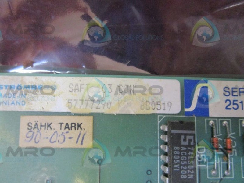 ABB 57777290 CIRCUIT BOARD SAFT 103 CON  UNMP