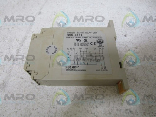 OMRON G9S-2001 SAFETY RELAY  NSMP