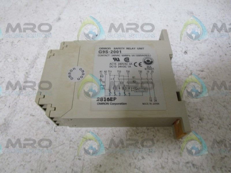 OMRON G9S-2001 SAFETY RELAY  NSMP