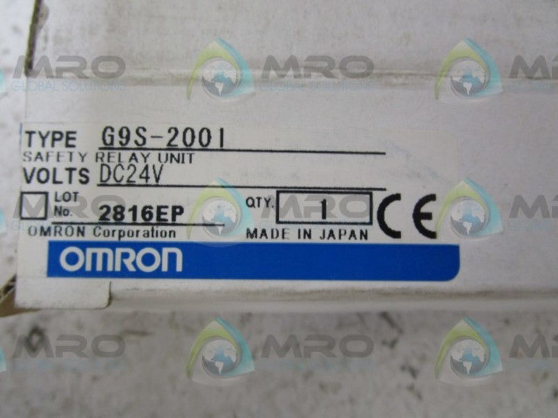 OMRON G9S-2001 SAFETY RELAY  NSMP
