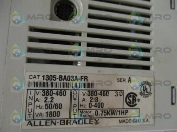 ALLEN BRADLEY 1305-BA03A-FR SER. A  UNMP