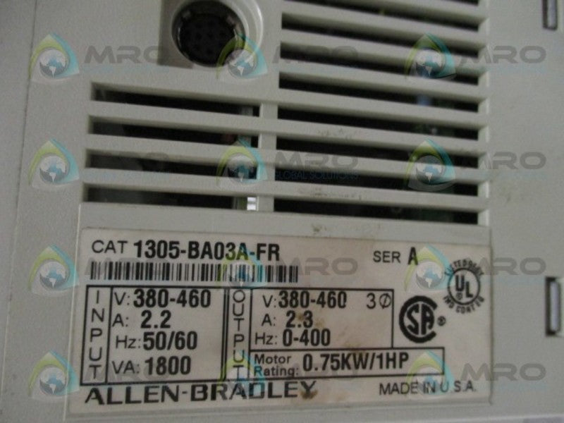 ALLEN BRADLEY 1305-BA03A-FR SER. A  UNMP