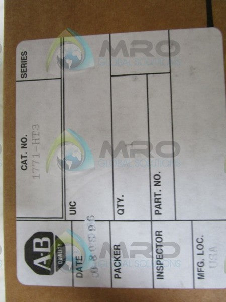 ALLEN BRADLEY 1771-HT3 91670601 ESTOP IO TERMINATION PANEL  NSMP