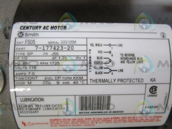 A.O. SMITH F505 MOTOR  NSMP
