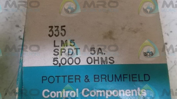 POTTER & BRUMFIELD LM5 RELAY  NSMP