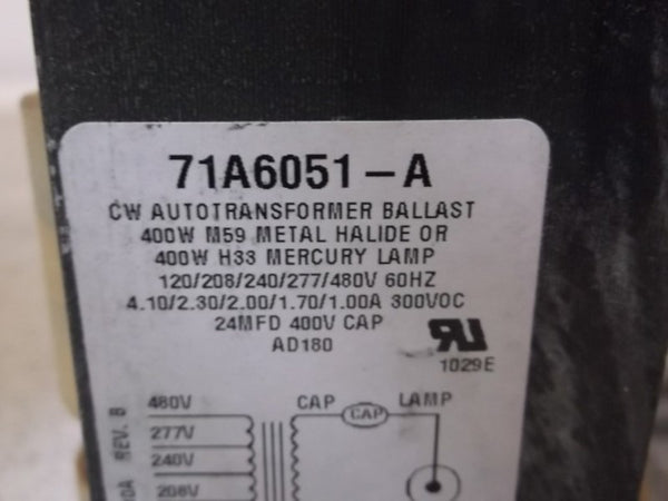 ADVANCE 71A6051 LAMP & BALLAST KIT  NSMP