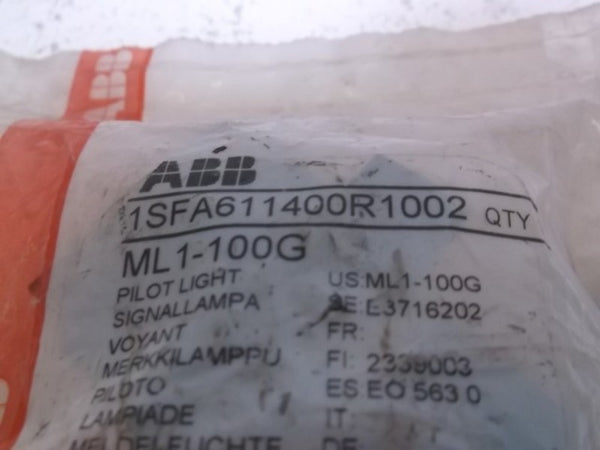 ABB ML1-100G PILOT LIGHT  NSNP IN BAG