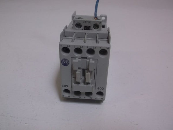 ALLEN BRADLEY 100-C09ZJ400 SER. A CONTACTOR 24VDC  UNMP