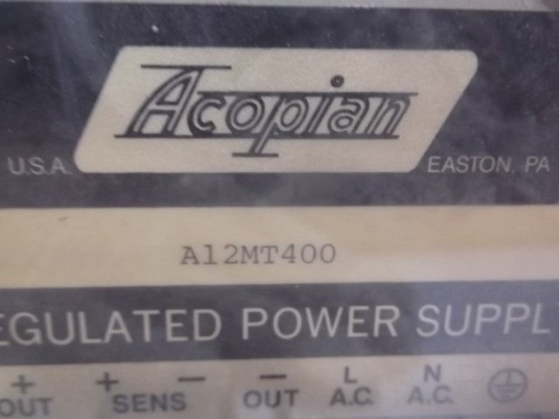 ACOPIAN A12MT400 REGULATED POWER SUPPLY  UNMP