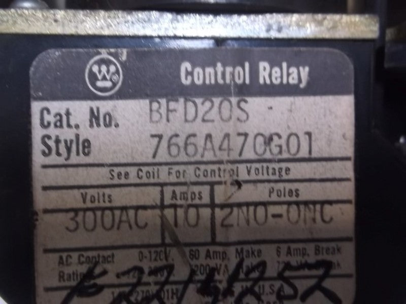 WESTINGHOUSE BFD20S RELAY  UNMP