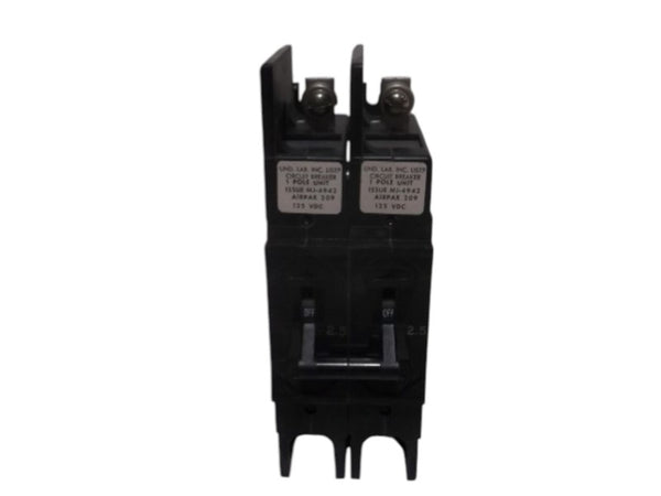 AIRPAX 209-2-1-52F-2-5-2.5 CIRCUIT BREAKER 1POLE  NSNP