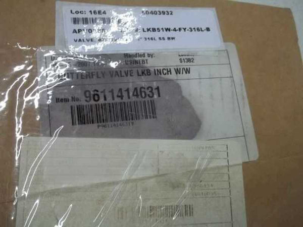 ALFA LAVAL ISO 101.6 316L CP BUTTERFLY VALVE  NSMP