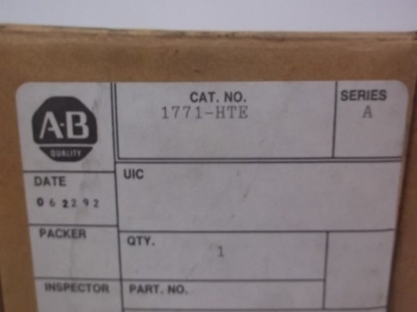 ALLEN BRADLEY 1771-HTE SER. A 91670401 ENCODER TERMINATION PANEL  NSMP