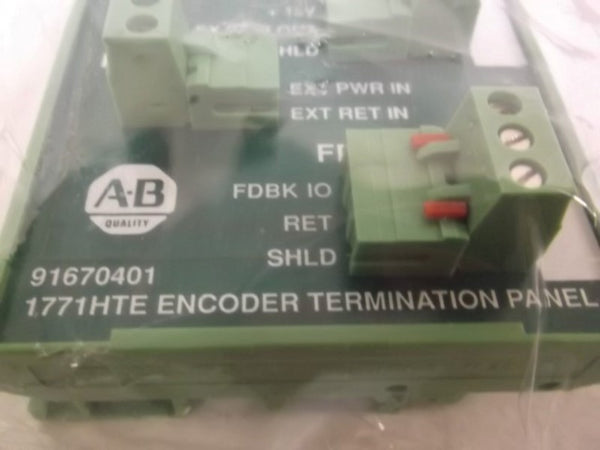 ALLEN BRADLEY 1771-HTE SER. A 91670401 ENCODER TERMINATION PANEL  NSMP