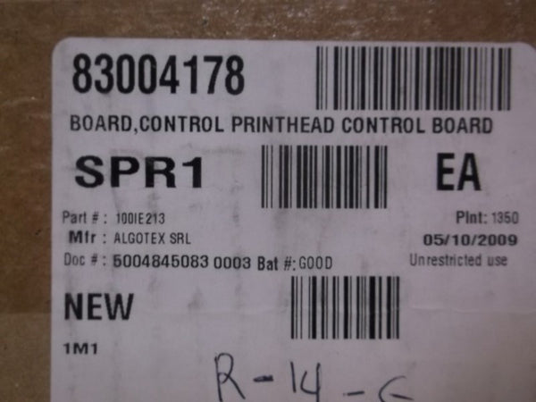 ALGOTEX 100IE213 CONTROL PRINTHEAD BOARD  NSMP