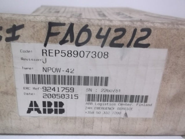ABB NPOW-42 POWER SUPPLY BOARD  NSMP