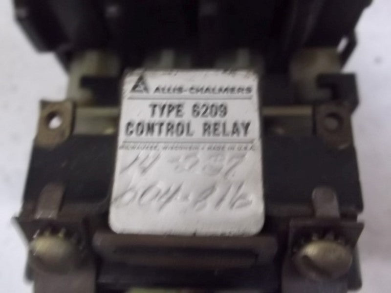 ALLIS-CHALMERS 14-237-004-816 TYPE 6209 CONTROL RELAY  UNMP