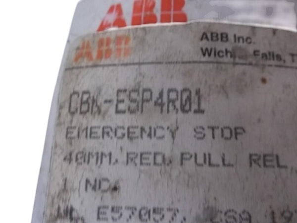 ABB CBK-ESP4R01 PUSHBUTTON EMERGENCY STOP  NSNP IN BAG