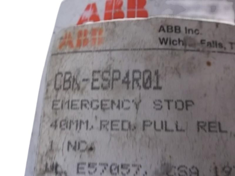 ABB CBK-ESP4R01 PUSHBUTTON EMERGENCY STOP  NSNP IN BAG