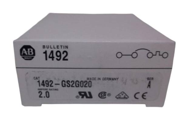 ALLEN BRADLEY 1492-GS2G020 SER. A MINIATURE CIRCUIT BREAKER 2.0A  NSMP