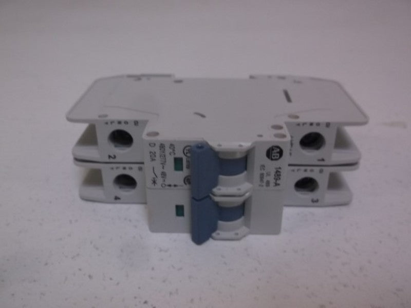ALLEN BRADLEY 1489-A2D200 SER. A MINIATURE CIRCUIT BREAKER 20A  NSNP