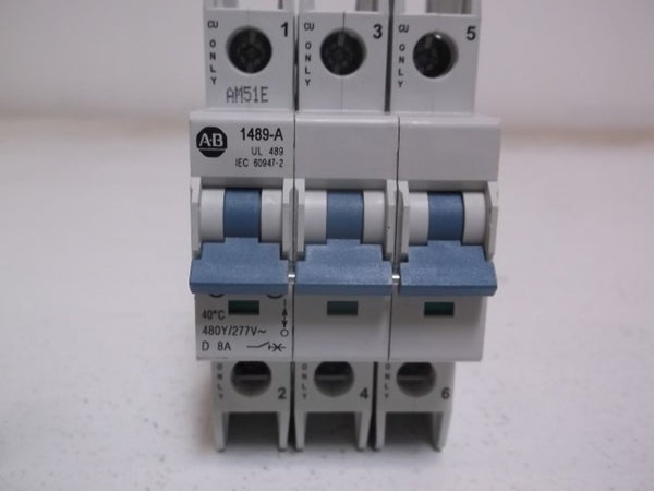 ALLEN BRADLEY 1489-A3D080 SER.A MINIATURE CIRCUIT BREAKER  NSNP