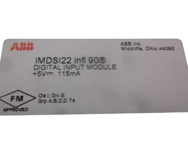ABB IMDSI22 DIGITAL INPUT MODULE 24-125VDC/VAC 16POINT DIGITAL NET 90  UNMP