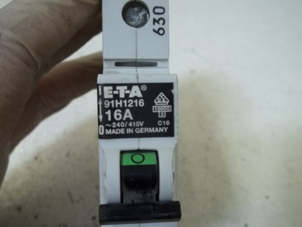 E-T-A 91H1216 CIRCUIT BREAKER 16A  UNMP