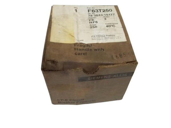 SIEMENS F63T250 BREAKER  NSMP