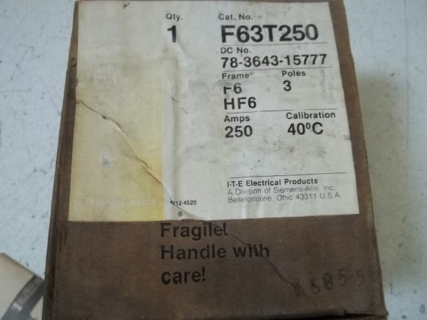 SIEMENS F63T250 BREAKER  NSMP