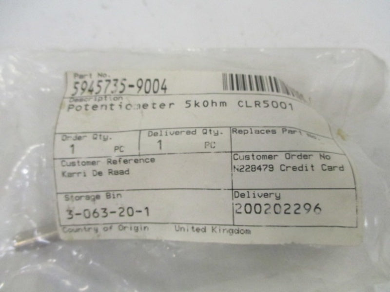 5945735-9004 POTENTIOMETER 5K OHM  NSNP